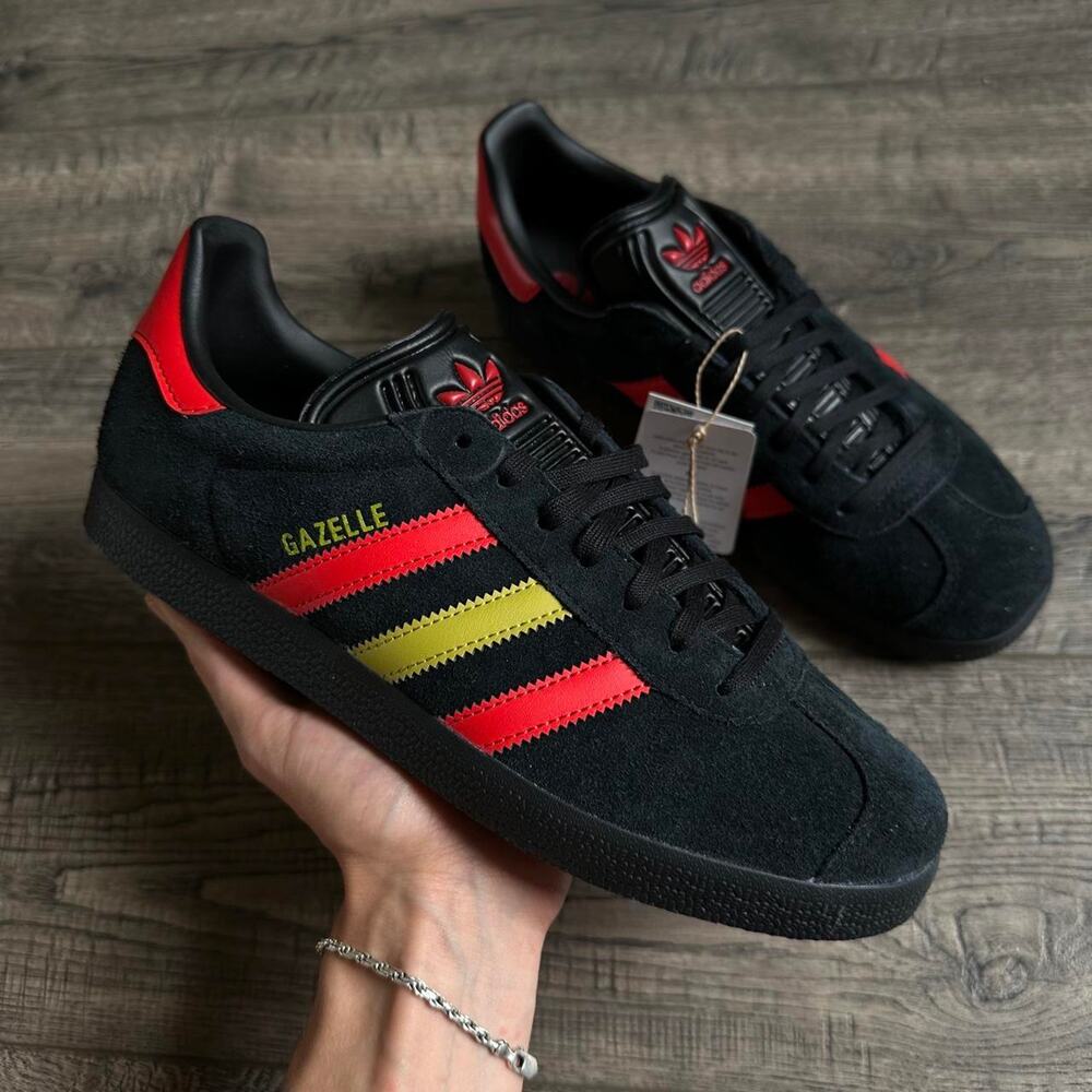 Rare Black Adidas Gazelle x Dallas Burn FC Archive Sneakers Shoes Size 8.5